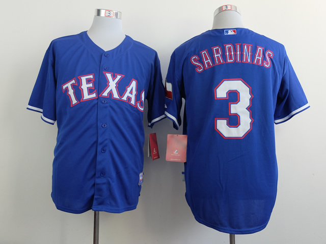 Men Texas Rangers #3 Wilson Blue MLB Jerseys->texas rangers->MLB Jersey